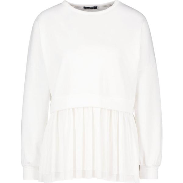 felpa Boohoo bianco