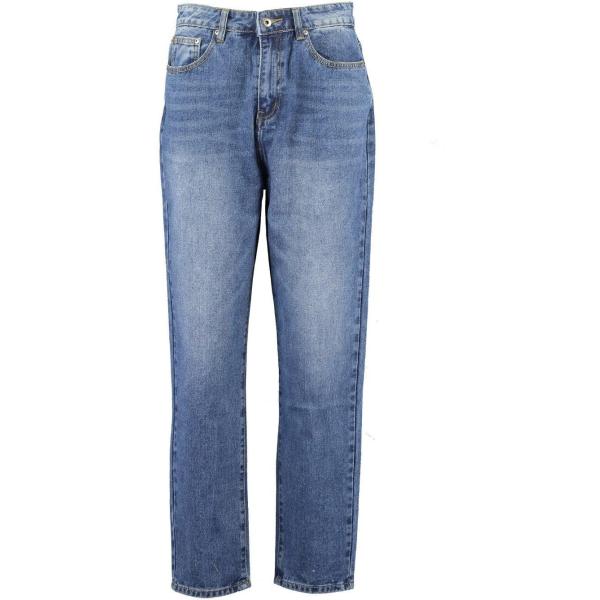 jeans mom Boohoo blu