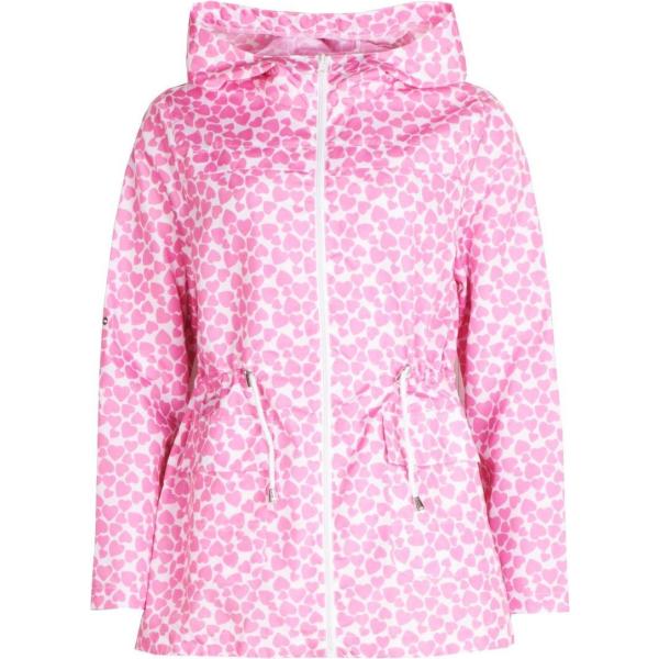 impermeabile Boohoo rosa con stampe