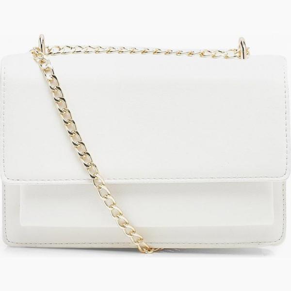 borsa a tracolla Boohoo bianco
