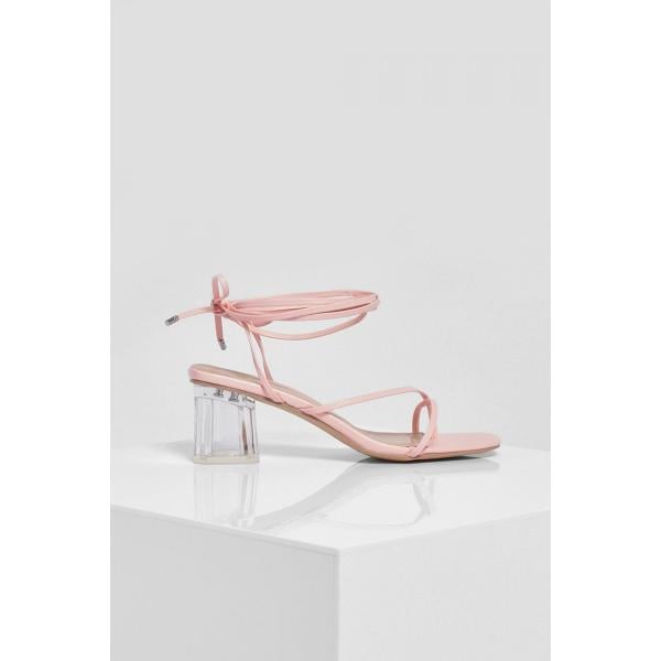 scarpa col tacco Boohoo rosa