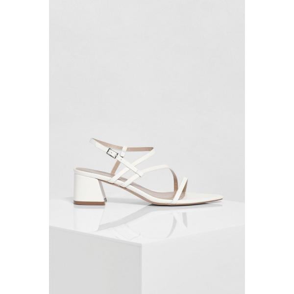 sandali col tacco Boohoo bianco