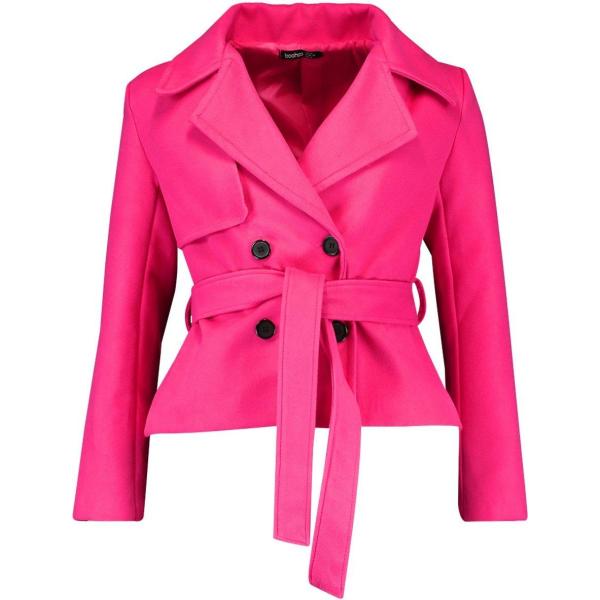 trench Boohoo rosa