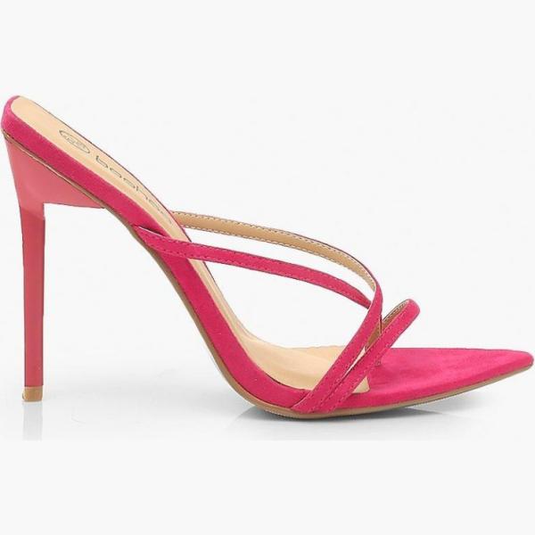 sandali con tacco Boohoo viola