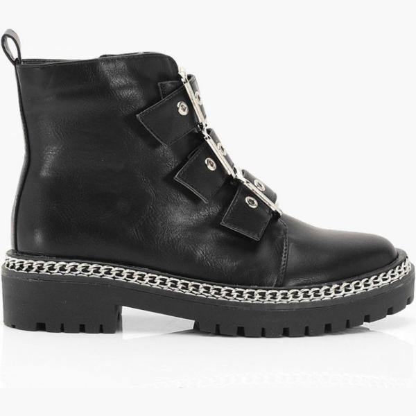 stivaletti Boohoo nero