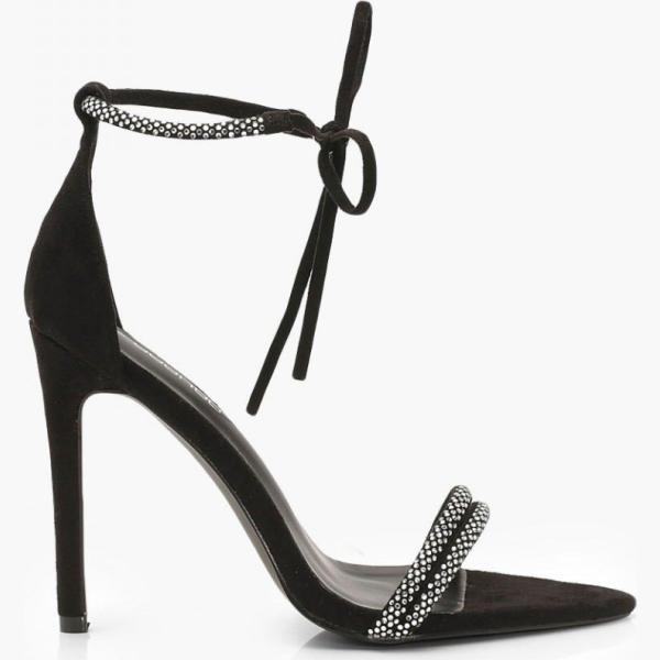 scarpa col tacco Boohoo nero