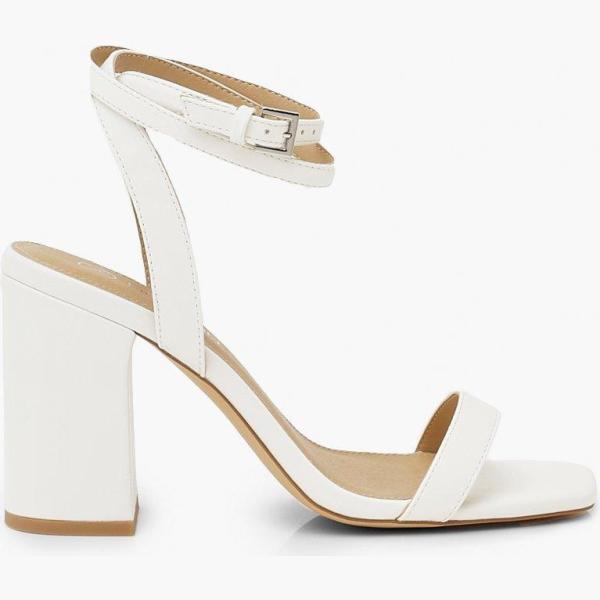 scarpe col tacco Boohoo bianco