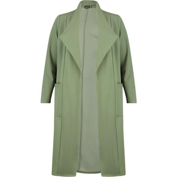 Cappotto wrap verde Boohoo verde