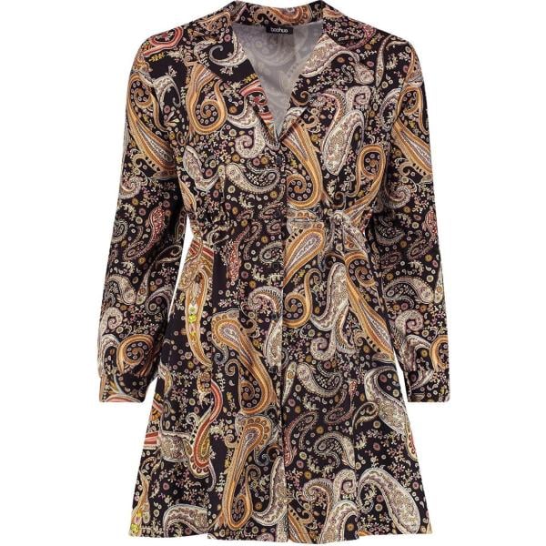 vestito chemisier Boohoo nero
