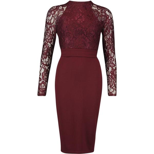 vestiti midi/longuette Boohoo rosso