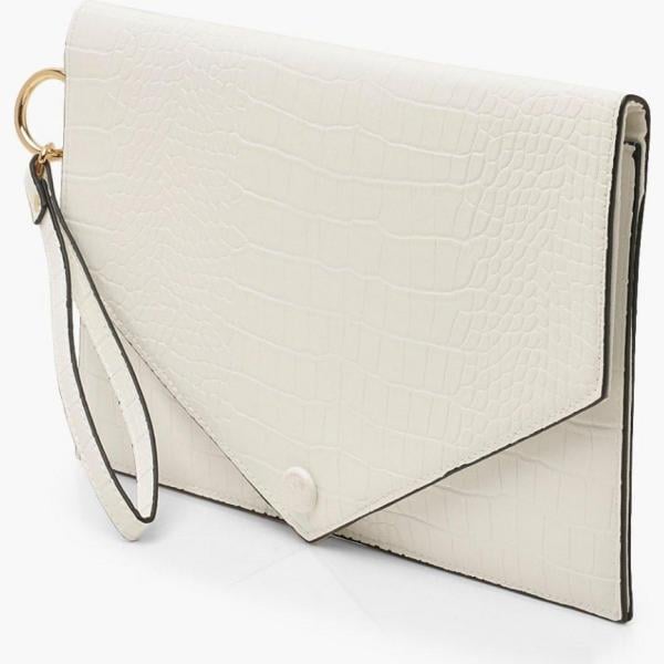 pochette Boohoo bianco