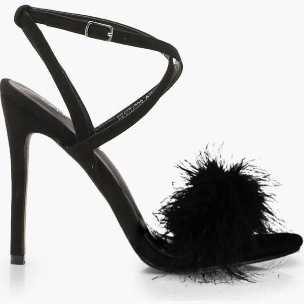 scarpe col tacco Boohoo nero