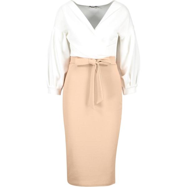 vestito longuette/midi Boohoo
