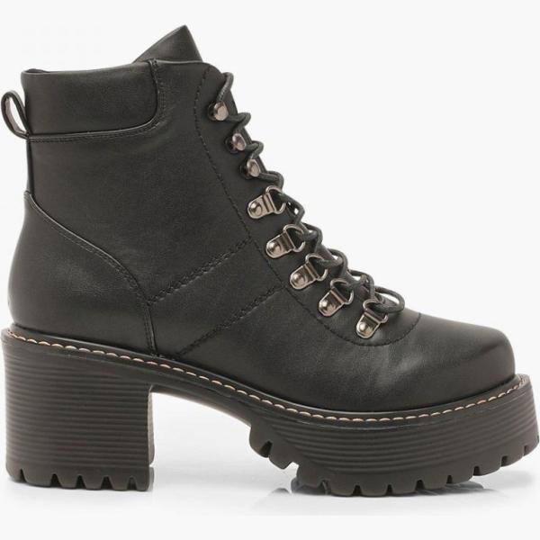 scarpa col tacco Boohoo nero