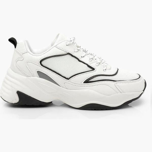 sneakers Boohoo bianco