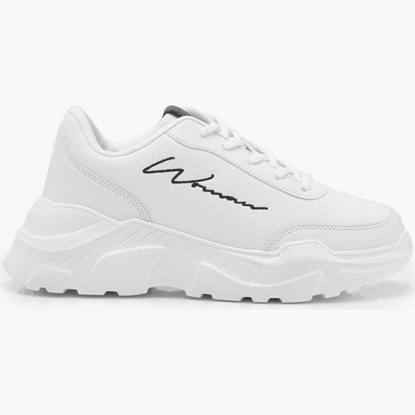 scarpa sportiva Boohoo bianco