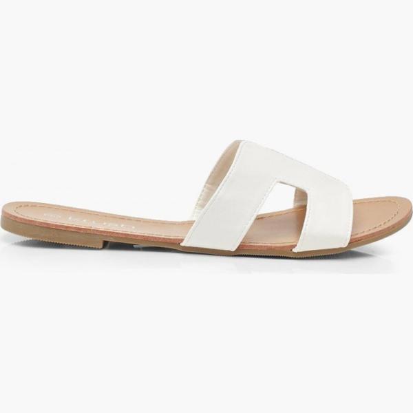 ciabatte Boohoo bianco