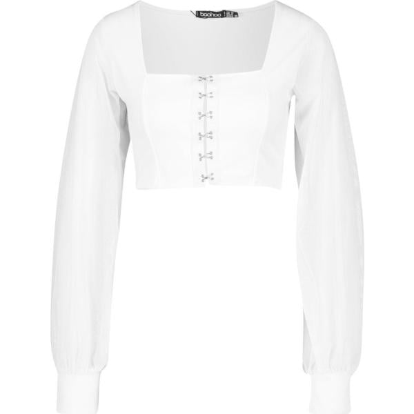 top Boohoo bianco