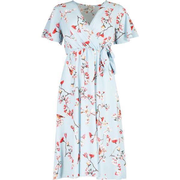 vestito longuette/midi Boohoo blu