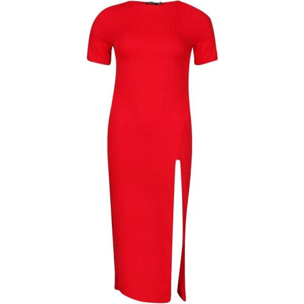 vestito longuette/midi Boohoo rosso