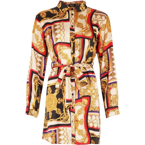 Vestito Boohoo con stampe