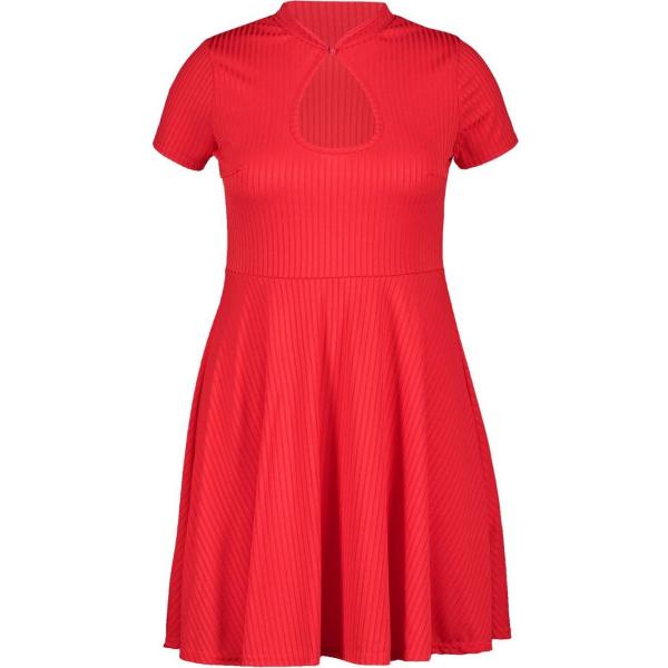 vestito Boohoo rosso