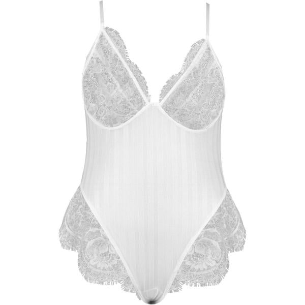 top Boohoo bianco a righe