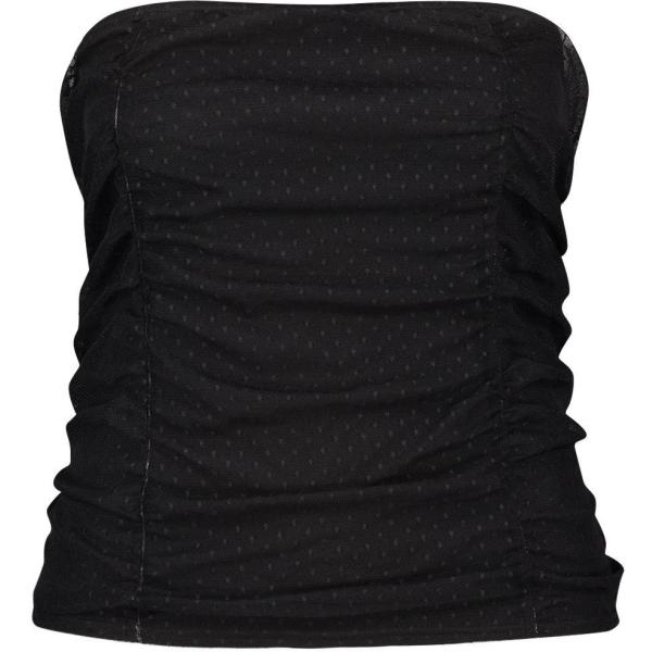 Corsetto a pois a rete nero Boohoo nero a pois