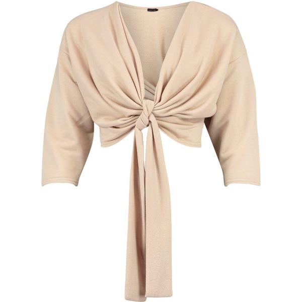 Top petite con cerchi Boohoo grigio