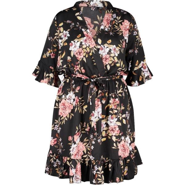 vestiti Boohoo nero a fiori