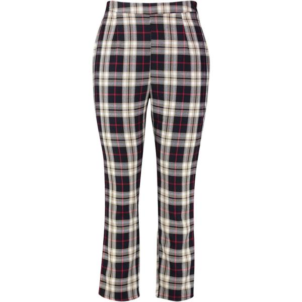pantaloni Boohoo nero a quadri