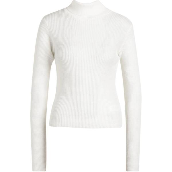 Pullover petite a coste collo a dolcevita bianco Boohoo bianco