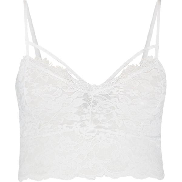 bralette Boohoo bianco
