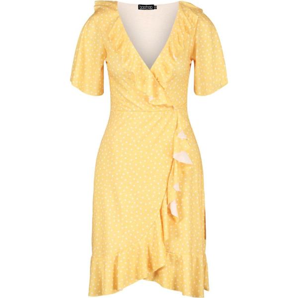 vestiti corti Boohoo giallo