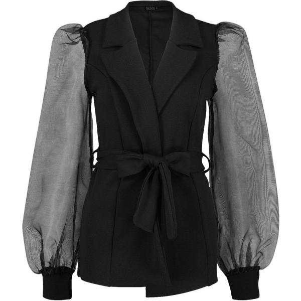 blazer Boohoo nero