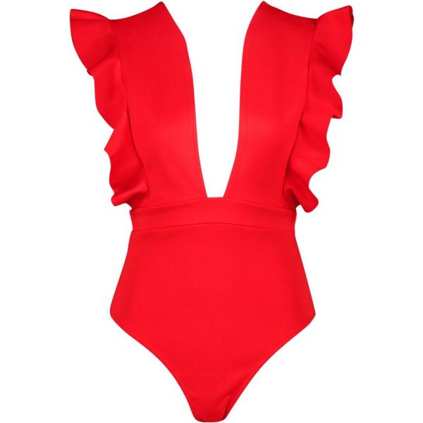 top Boohoo rosso