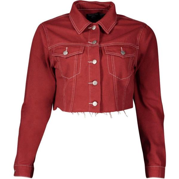Giubbotto contrasto in denim Boohoo
