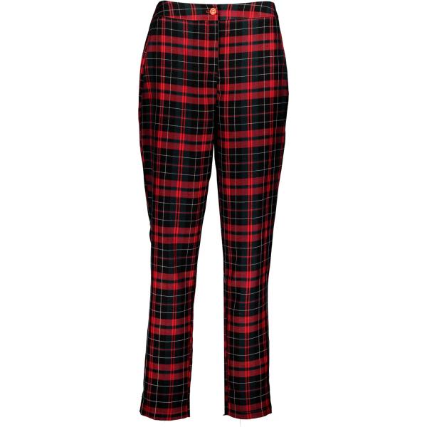 Pantalone rosso Boohoo rosso a quadri