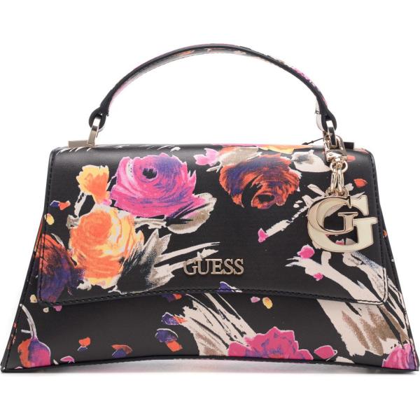 borse a mano Guess nero a fiori