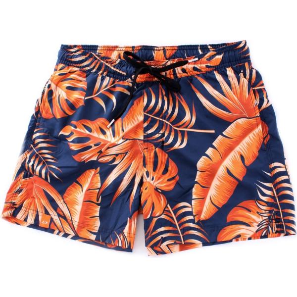 costumi Sun 68 blu a fiori