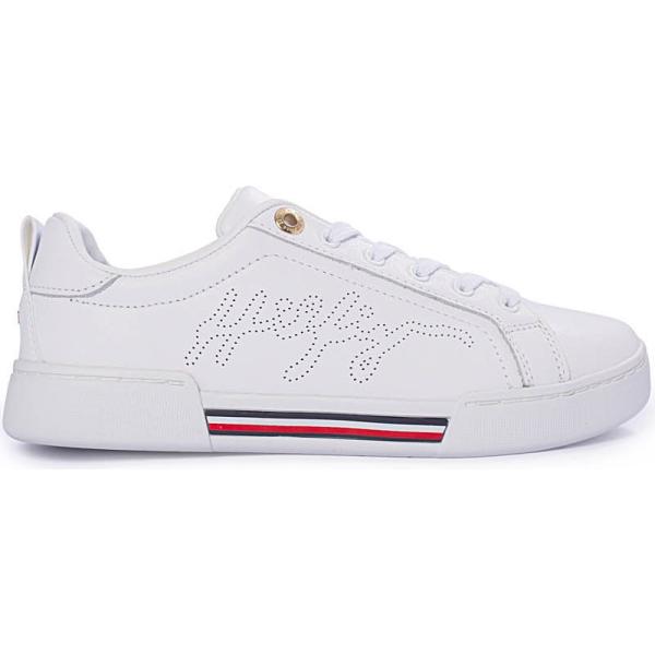 sneakers Tommy Hilfiger bianco a righe