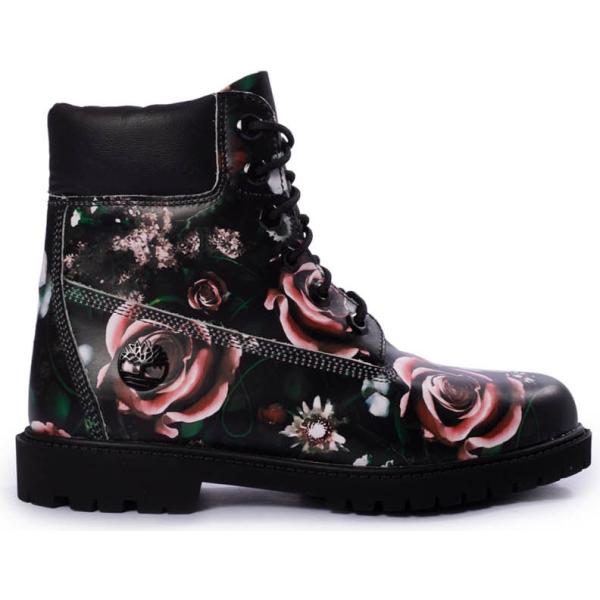 stivaletti Timberland nero con stampe