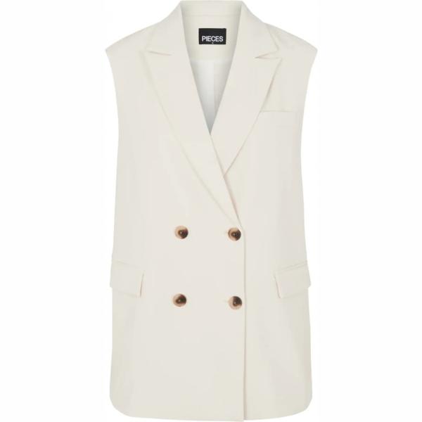 gilet Pieces bianco