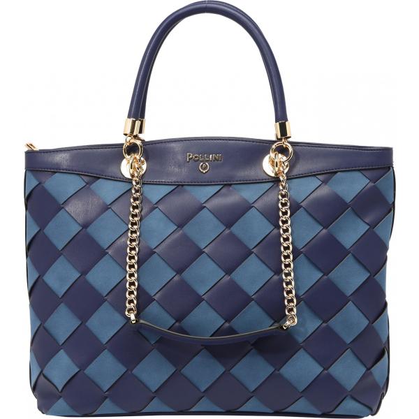 borse a mano Pollini blu