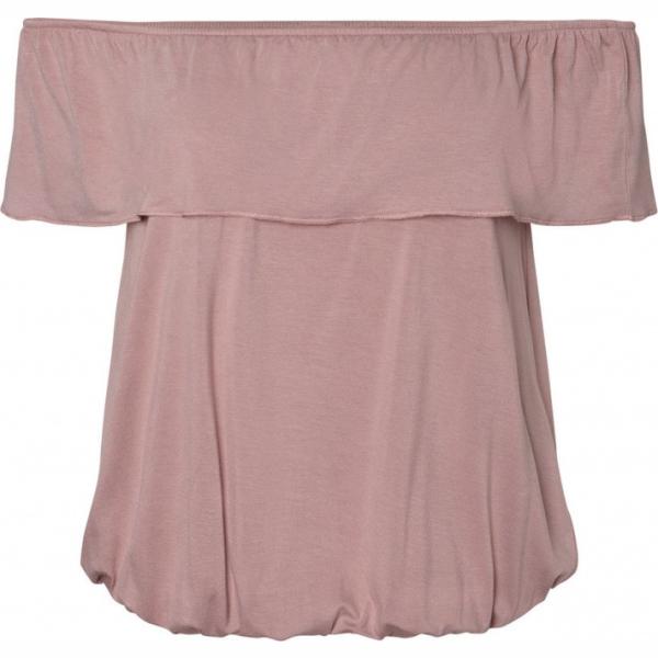 Top a maniche corte elasticizzato viola Vero Moda