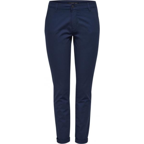Chino skinny con nodi e tasche blu Only