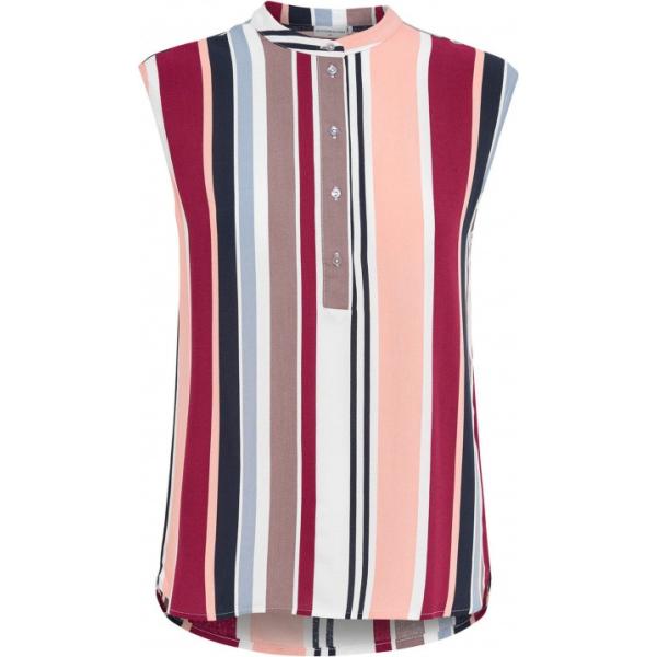 Top loose fit con stampa collo tondo senza maniche bianco Only