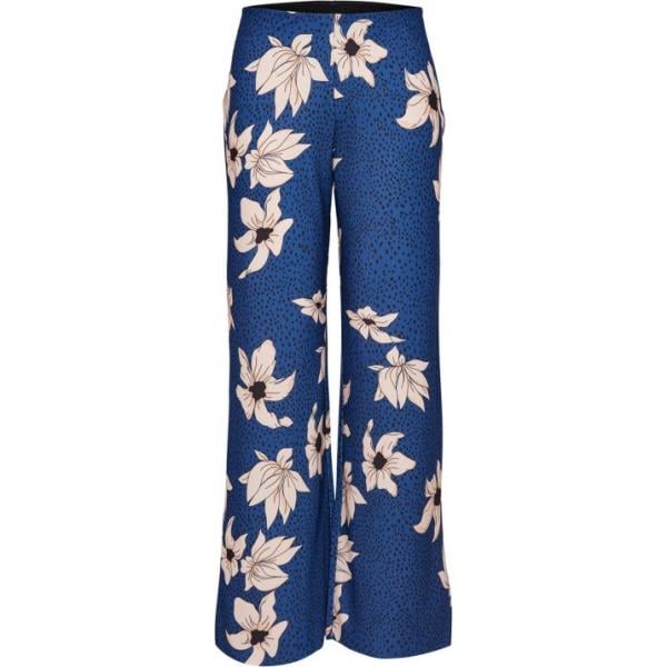 Pantalone con stampa elasticizzato blu Only