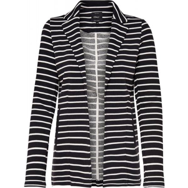 Blazer a righe nero Only