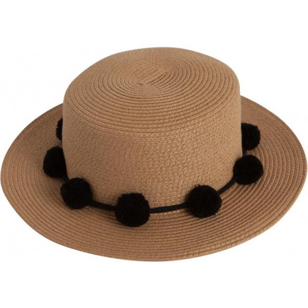 Cappello in paglia nero Pieces